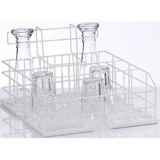 Vintergrimsfäste för glaskorg 4 rader, 20 glas, storlek M